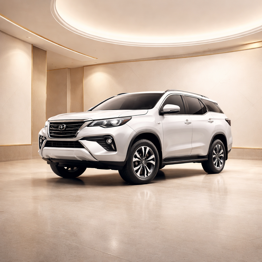 mobil mewah di showroom sebagai ilustrasi website rental mobil profesional